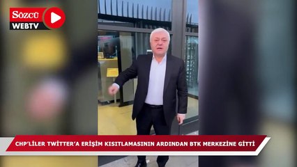 CHP'liler Twitter'a erişim kısıtlamasının ardından BTK merkezine gitti