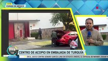 Habilitan centro de acopio en la embajada de Turquía en México para recibir víveres y donaciones