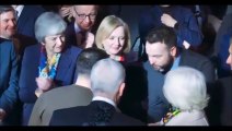 Colum Eastwood shakes hands with Volodymyr Zelensky after speech at Westminster