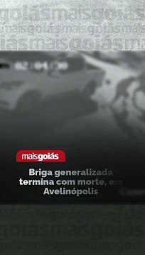 Um homem morreu e outro ficou ferido durante uma briga generalizada ocorrida no município de Avelinópolis. Um vídeo mostra o momento em que ao menos cinco homens trocam socos e golpes de capacete, até um deles sacar uma arma de fogo e atirar contra rivais