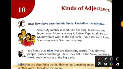 Kinds of adjective/class 3/Cornerstone Grammar and composition skills/ncert