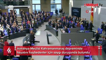 Download Video: Almanya Meclisi'nde Kahramanmaraş depreminde hayatını kaybedenler için saygı duruşu