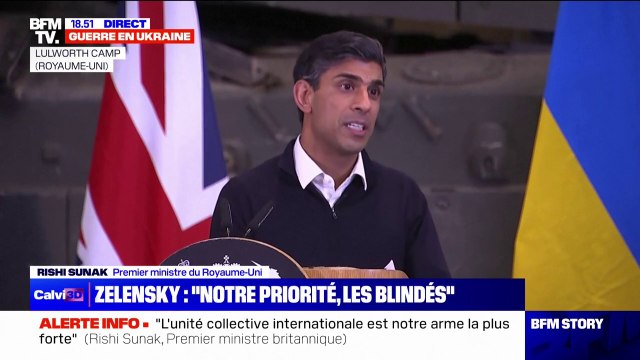 Rishi Sunak, Premier ministre britannique: Nous continuerons à durcir les sanctions contre la Russie