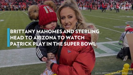 Brittany Mahomes and Sterling Head to Arizona to Watch Patrick Play in the Super Bowl: Photos