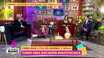 Andrea Legarreta apoya a Pablo Lyle y le llueven críticas