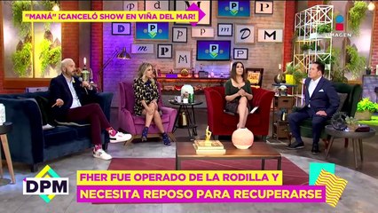 Maná cancela show en Viña del Mar por lesión de Fher