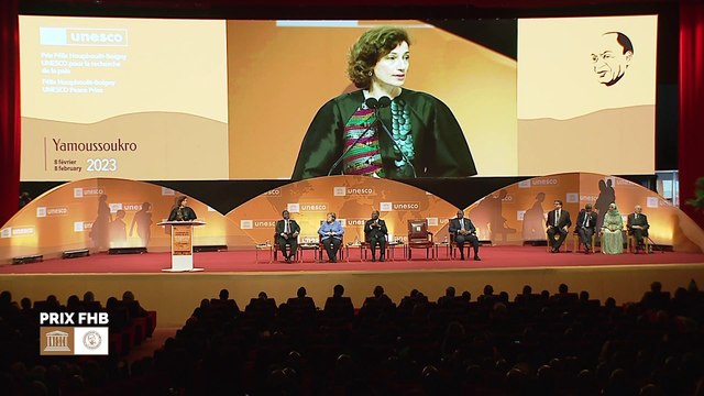 Remise du Prix Félix Houphouet Boigny : Allocution de la Directrice de l'UNESCO