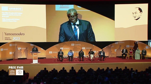 Remise du Prix Félix Houphouet Boigny : Allocution de Denis Mukwengé, Président du jury