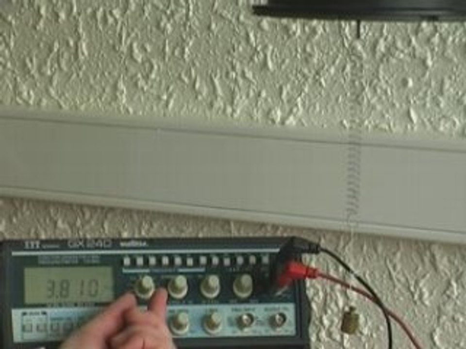 Oscillation ressort forcee