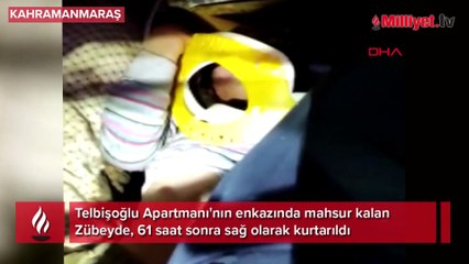 61 saat sonra enkazdan kurtarılan Zübeyde: Kardeşim minik ölebilir