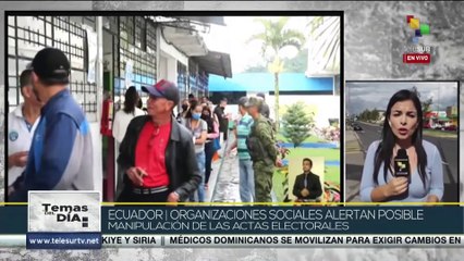 Ecuador: Organizaciones sociales alertan posible manipulación de las actas electorales