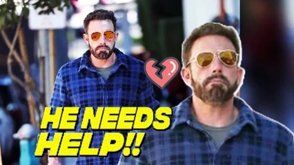 Ben Affleck appeared with a sad face after stressing with his wife JLo at the music awards ceremony