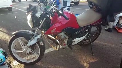 Homem fica ferido após ser atropelado na Rua Cuiabá