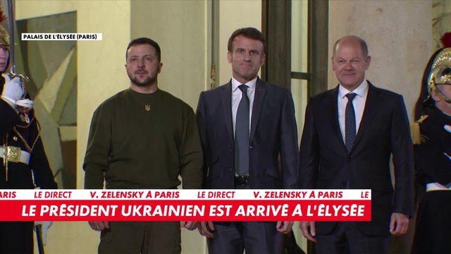 Volodymyr Zelensky : le président ukrainien est arrivé à l'Elysée