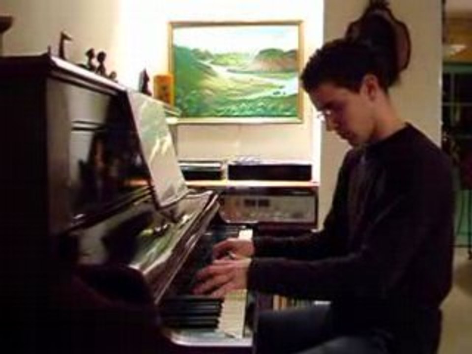 Simon caylar au piano: Bach