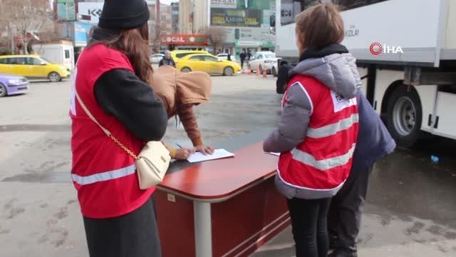 Iğdır'da Kızılay'a kan bağışı