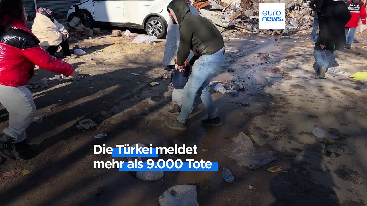 'Wir hören Stimmen': Verzweifelte Suche in Erdbeben-Gebieten in Türkei und Syrien