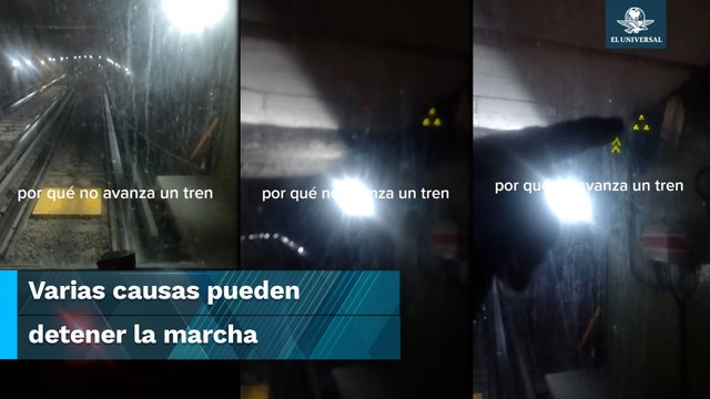 ¡Al fin!, conductor responde por qué el Metro se detiene entre estación y estación