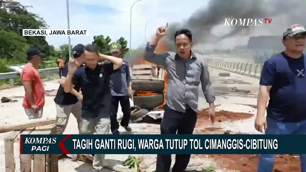 Tagih Ganti Rugi, Warga Tutup Akses Tol Jatikarya 2 Kota Bekasi