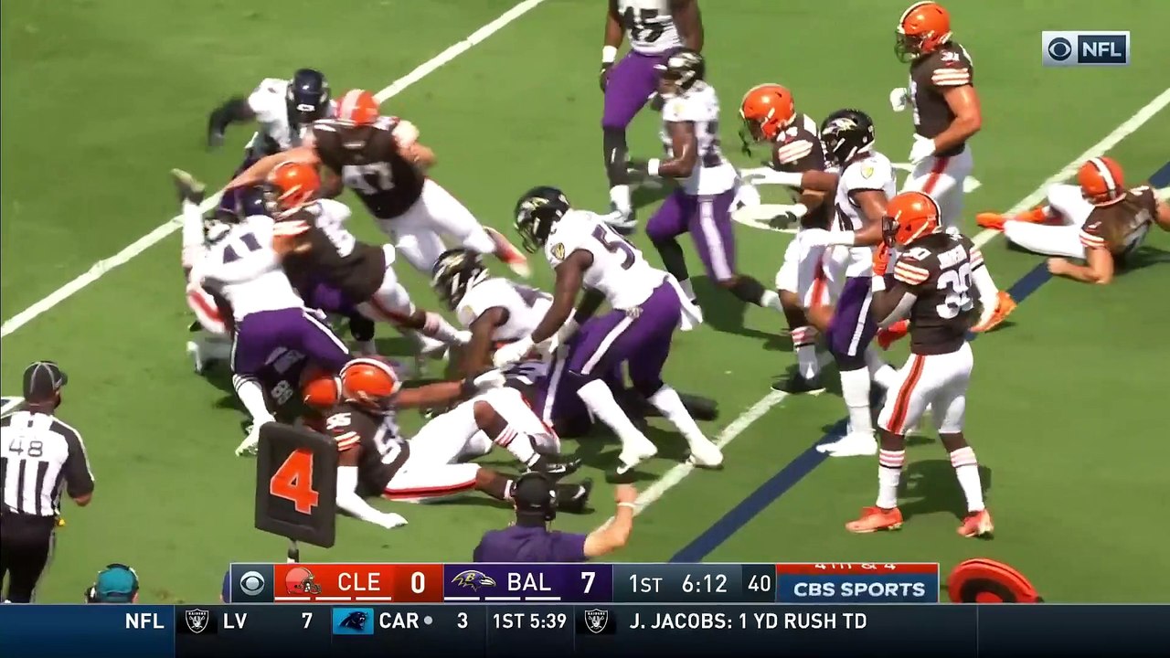 NFL 2020 Week 01 - Browns vs Ravens - Condensed Game