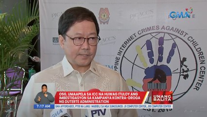 OSG, umaapela sa lcc na huwag ituloy ang imbestigasyon sa kampanya kontra-droga ng Duterte Administration | UB