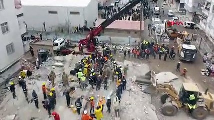 Diyarbakır'da felaketin boyutu havadan görüntülendi