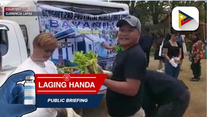 Mga turistang namamasyal sa Panagbengascapes, nakatanggap ng libreng gulay