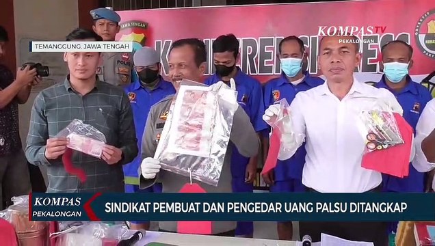 Sindikat Pembuat dan Pengedar Uang Palsu Ditangkap
