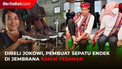 Dibeli Jokowi, Pembuat Sepatu Endek di Jembrana Ramai Pesanan