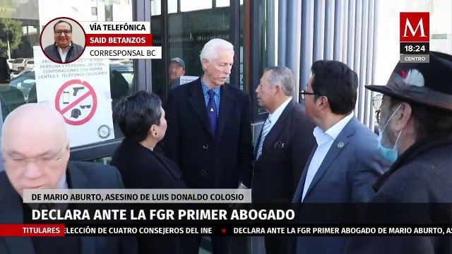 Declara ante la FGR primer abogado de Mario Aburto, asesino de Luis Donaldo Colosio