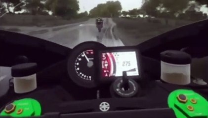 Thrilling Motorcycle Racing On Wet Roads
