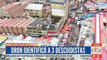 Dron identificó a tres descuidistas