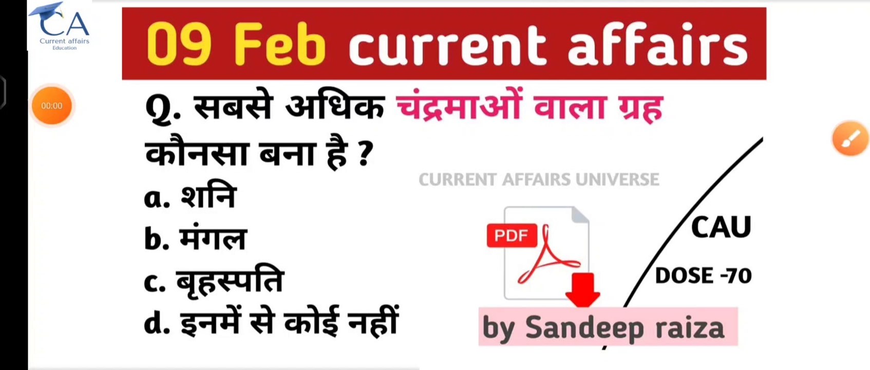 9 February 2023 current affairs | daily current affairs| current affairs in Hindi | current Affairs for UPSC, SSC, railway,