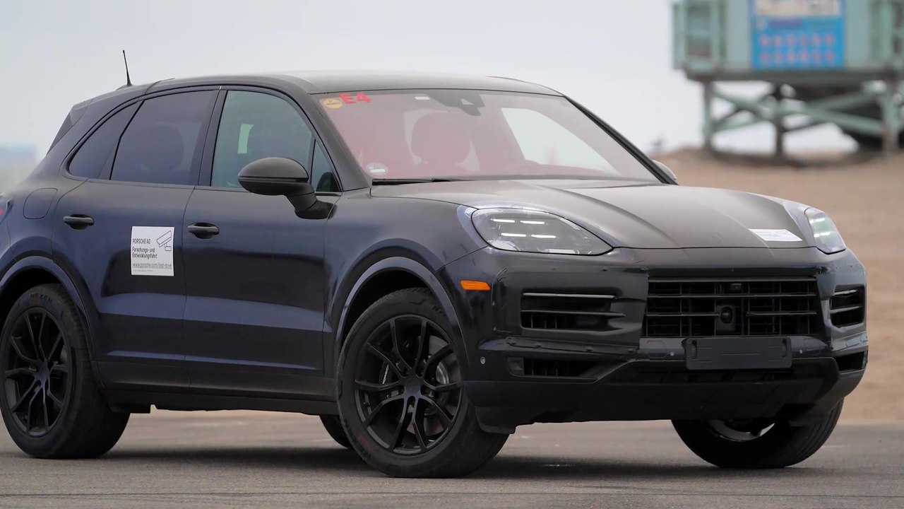 Erprobung des neuen Porsche Cayenne - auf der Zielgeraden