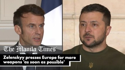 Zelenskyy presses Europe for more weapons 'as soon as possible'