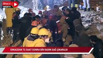 Diyarbakır’da yıkılan binanın enkazından 72 saat sonra bir kadın sağ çıkarıldı