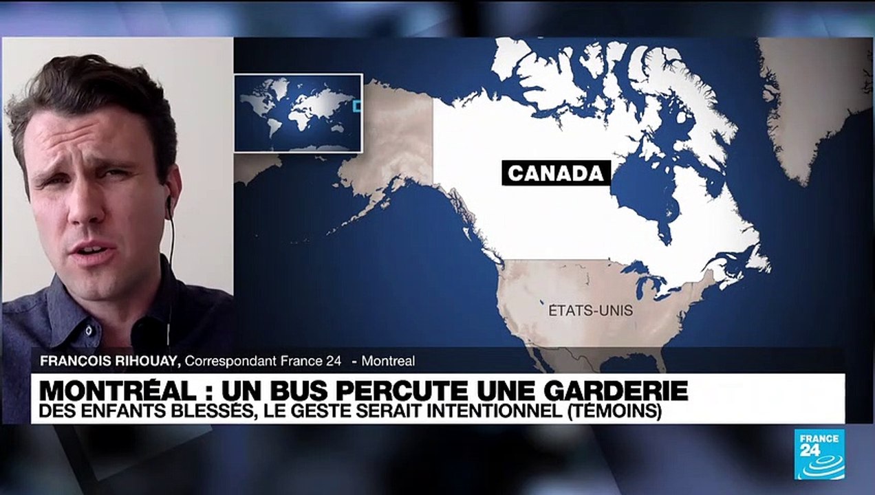 Montréal - Un bus percute volontairement une garderie près de Montréal, tuant deux jeunes enfants et en blessant plusieurs autres