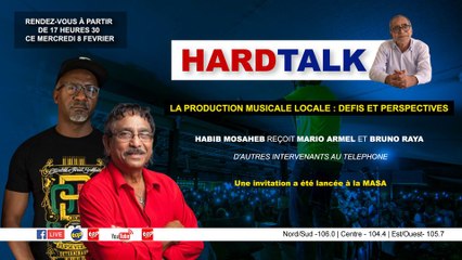 HARD TALK - LA PRODUCTION MUSICALE LOCALE : DEFIS ET PERSPECTIVES.