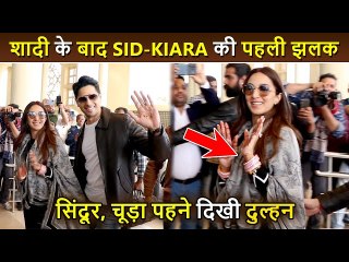 Sidharth Malhotra-Kiara Advani FIRST Public Appearance After Their Marriage Off To Delhi