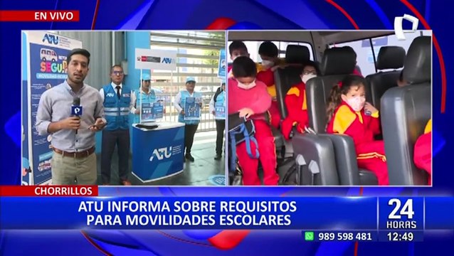 ATU brinda detalles de requisitos para movilidades escolares