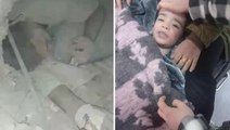 Depremde babası 3,5 yaşındaki Miran için kendini feda etti! Kollarının arasında buldular