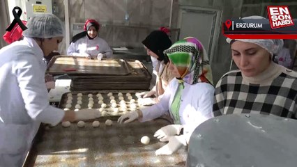 Erzurum'da öğrenciler depremzedeler için günde 50 bin ekmek üretiyor