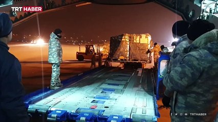 TSK destek uçuşlarını "hava yardım koridoru" üzerinden yapıyor