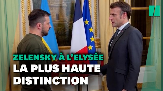 Emmanuel Macron élève Zelensky au rang de Grand'Croix de la Légion d'Honneur