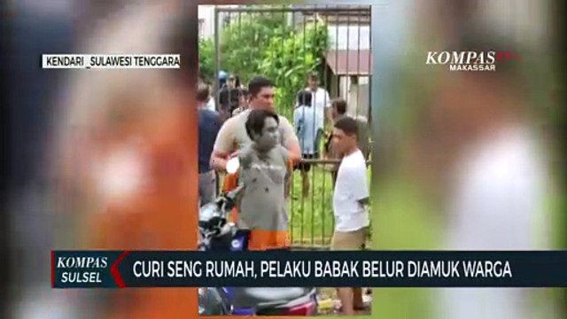 Curi Seng Rumah, Pelaku Babak Belur Diamuk Warga