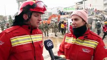 Arnavutluk arama kurtarma ekibi depremin oluşturduğu hasarı görünce şoke oldu