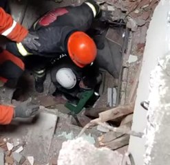 Kütahya Belediyesi itfaiyesi ekipleri Yusuf'u 70 saat sonra işte böyle kurtardı