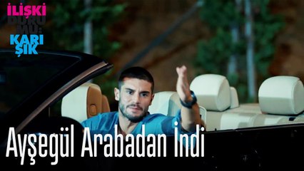 Ayşegül arabadan indi