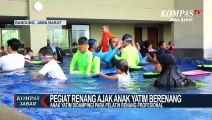 Pegiat Renang di Bandung Ajak Anak Yatim Piatu Berenang