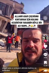 Yürekleri yakan paylaşım: ‘İçerdeki adam çocuğu kurtarmak için kolunu kestiriyor’